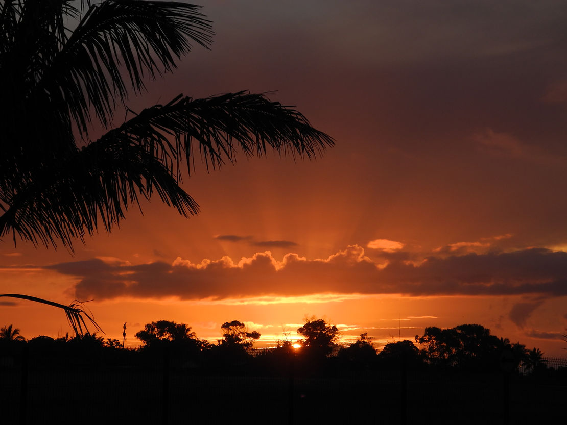 "Crépuscule sur l'île de Pâques"