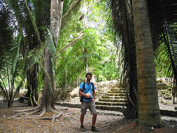Un enquêteur dans les ruines mayas...