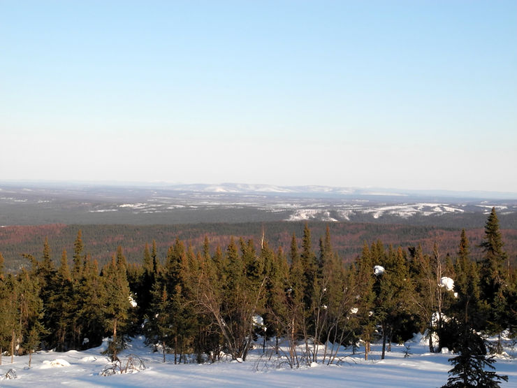 Vue depuis la cabane de nuit.