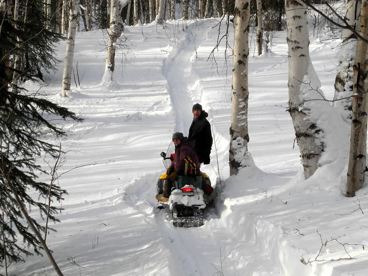 La neige est bien tassée, on peut avancer !