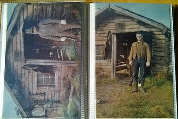 Des vieilles photos du premier hiver de Bob le trappeur en Alaska