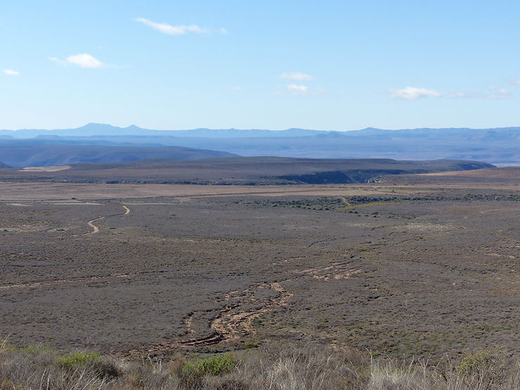 Vue des hauts plateaux de Bokkeveld.